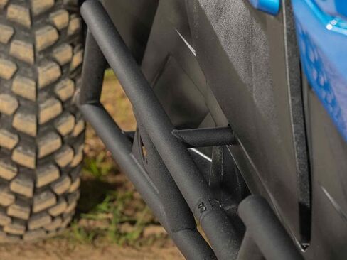 SuperATV Nerf Bars/Rock Sliders for 2021+ Can-Am Commander MAX 1000R DPS / 1000R XT / 2022+ Can-Am Commander MAX 1000R XTP | Black Powder Coat Finish | Bolt-On | 1.75" Steel Tubing | Easy Install in Saudi Arabia