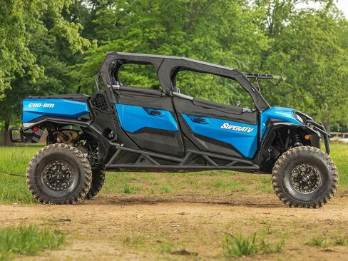 SuperATV Nerf Bars/Rock Sliders for 2021+ Can-Am Commander MAX 1000R DPS / 1000R XT / 2022+ Can-Am Commander MAX 1000R XTP | Black Powder Coat Finish | Bolt-On | 1.75" Steel Tubing | Easy Install in Saudi Arabia