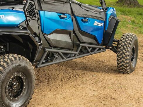 SuperATV Nerf Bars/Rock Sliders for 2021+ Can-Am Commander MAX 1000R DPS / 1000R XT / 2022+ Can-Am Commander MAX 1000R XTP | Black Powder Coat Finish | Bolt-On | 1.75" Steel Tubing | Easy Install in Saudi Arabia