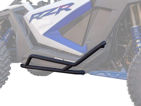 SuperATV Rock Sliders Nerf Bars Tree Kickers for 2020+ Polaris RZR PRO XP/Turbo R | Wrinkle Black | Powder-Coat Finish | Bolt-on - No Drilling Required | Easy Install in Saudi Arabia