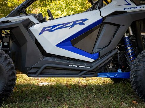 SuperATV Rock Sliders Nerf Bars Tree Kickers for 2020+ Polaris RZR PRO XP/Turbo R | Wrinkle Black | Powder-Coat Finish | Bolt-on - No Drilling Required | Easy Install in Saudi Arabia
