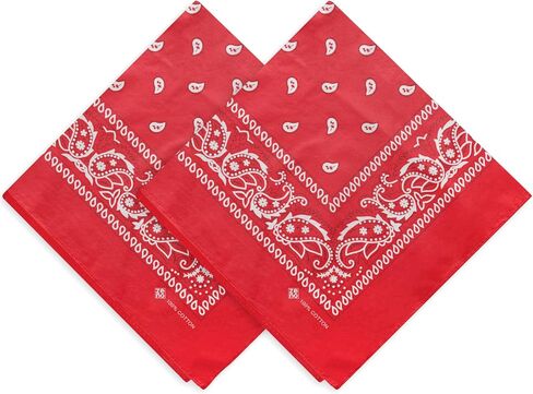 ZENO 100% Cotton & Natural Fibers Bandana Scarf - Soft, Durable, Machine Washable – Unisex for Men & Women in Saudi Arabia