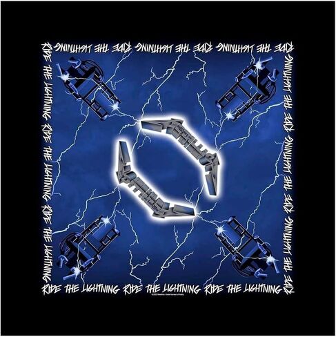 Metallica Bandana Ride the Lightning Band Logo Size Size Size Size One in Saudi Arabia