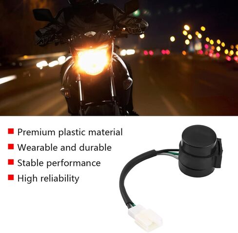 Ejoyous Turn Flasher, 3 Pins Round Turn Flasher Relay Blinker for GY6 Motorcycles Scooters Moped ATV in Saudi Arabia