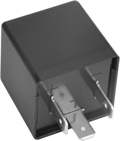 تتابع Flasher ، CF14 JL-02 3-Pin 12V LED Flash Relay 0.02A-20A لإصلاح الإشارة المفرطة في الإصلاح الفلاش-مقاوم للماء ، مقاوم للغبار ، حياة طويلة (أسود) in Kuwait