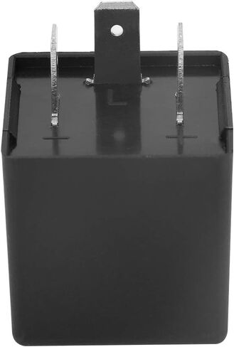 تتابع Flasher ، CF14 JL-02 3-Pin 12V LED Flash Relay 0.02A-20A لإصلاح الإشارة المفرطة في الإصلاح الفلاش-مقاوم للماء ، مقاوم للغبار ، حياة طويلة (أسود) in Kuwait