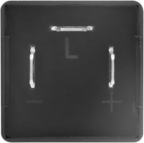 تتابع Flasher ، CF14 JL-02 3-Pin 12V LED Flash Relay 0.02A-20A لإصلاح الإشارة المفرطة في الإصلاح الفلاش-مقاوم للماء ، مقاوم للغبار ، حياة طويلة (أسود) in Kuwait