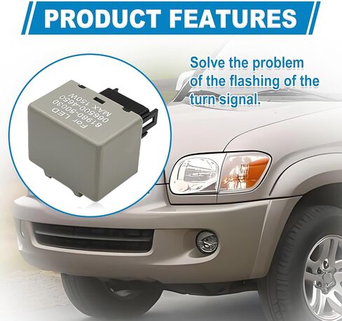 8 PIN LM449 81980 50030 066500 4650 إلكترونية LED Flasher Relay متوافق مع Scion Lexus Toyota Fix Hyper Flash Compes لمصابيح LED السرعة القابلة للتعديل in Saudi Arabia