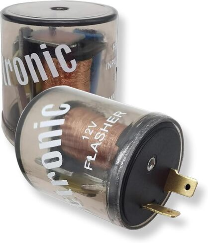 SHAKAS 2 PCS CAR 2 -Pin -Pin Slay - 20A 12V ROFERENT SHELL FARD FARDLER لمؤشرات إشارة LED - أداة إصلاح عالمية للسيارات والدراجات النارية (شفافة) in Saudi Arabia