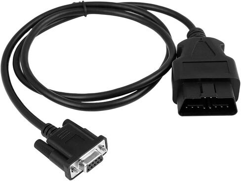 X AUTOHAUX OBD2 Serial RS232 Diagnostic Extension Connector Cable 16 Pin to 9 Pin 100cm in Saudi Arabia