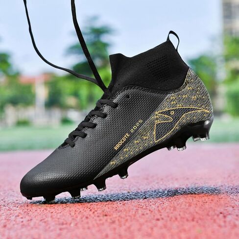 Boys Girls Soccer Shoes Outdoor Firm Ground Athletic Football Cleats for Little/Big Kid in Saudi Arabia