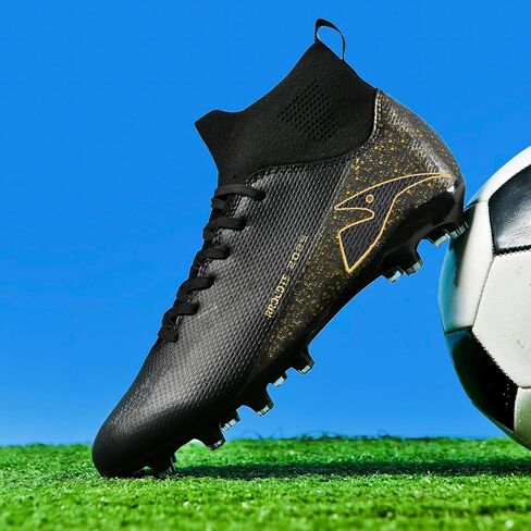 Boys Girls Soccer Shoes Outdoor Firm Ground Athletic Football Cleats for Little/Big Kid in Saudi Arabia