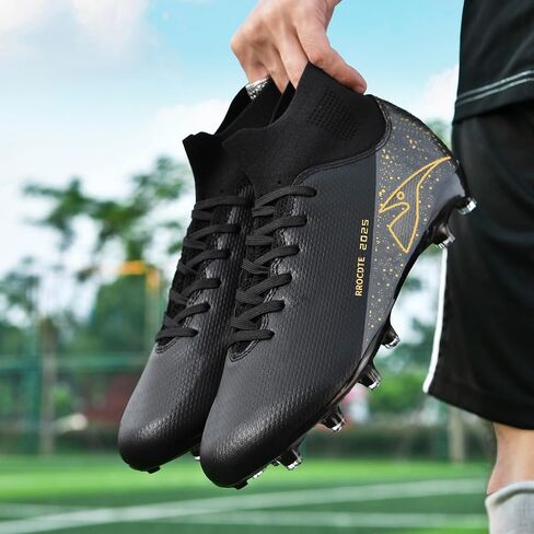 Boys Girls Soccer Shoes Outdoor Firm Ground Athletic Football Cleats for Little/Big Kid in Saudi Arabia