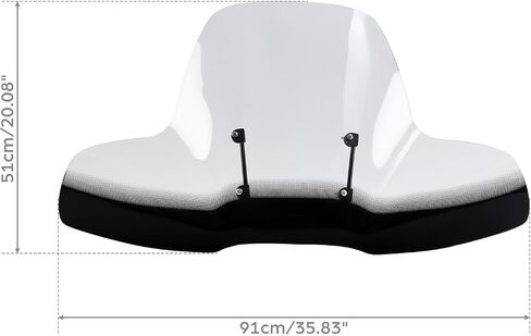 Windscreen Windshields, SLMOTO 4 Wheeler Windshield ATV Large Widow Windscreen fits for Polaris ATV Arctic Cat Honda Yamaha Can-Am and Kawasaki ATVs Harley Davidson all models 1970-2013 Clear in Saudi Arabia