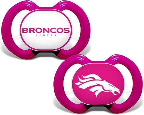 مصاصة وردية للبنات من بيبي فاناتيك عبوة من قطعتين - طائرات الدوري الوطني لكرة القدم الأمريكية نيويورك - مرخصة رسميًا من الدوري الوطني لكرة القدم الأمريكية in Kuwait