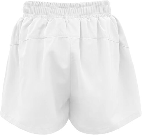 Yesfashion Girls Athletic Shorts with Zipper Pockets Elastic Waisted Running Shorts Soccer Gym Sports Active Short 4-13Y in Saudi Arabia
