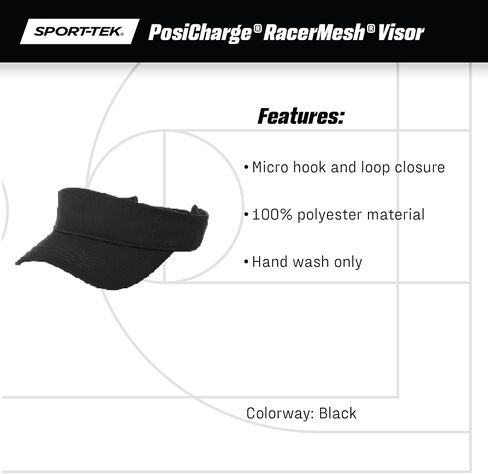 SPORT-TEK Unisex PosiCharge RacerMesh Visor in Saudi Arabia
