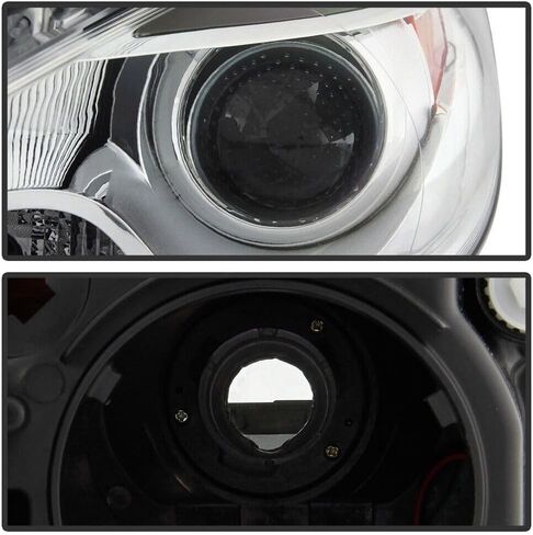 for Dodge for Dart/GT/Limited/SE/SXT 13-16 w/Chrome Bezel Headlights Headlamps Driver Side Factory-Headlight Style Heavy Duty Polycarbonate-Lens in Saudi Arabia