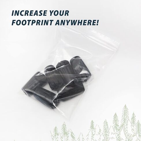 TREKOLOGY Black Trekking Pole Tips Replacement, 6pc/Set Hiking Pole Tips, Rubber Walking Pole Tips, Rubber Tips Trekking Poles Tip Walking Stick/ 11mm Hole Diameter - Fit Most Standard Hiking Poles in Kuwait