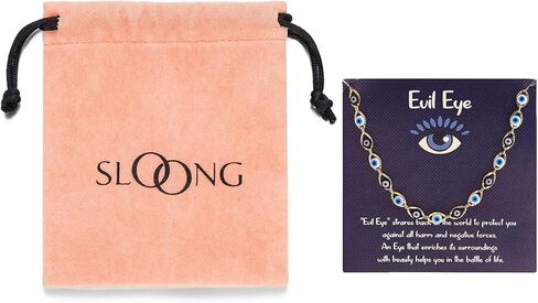 SLOONG Evil Eye Beaded Anklet Bracelets for Women, 14K Gold Plated Ankle Bracelet Jewelry Beach Beads Anklet Set Ankle Bracelets for Women in Kuwait