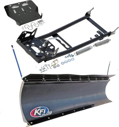 KFI 60 "مجموعة Combo Combo Poly-Pro-60" Poly-Pro Plow + Mount Bracket + Push Tube-متوافق/بديل لعام 2007-2020 Yamaha 700 Grizzly 4x4 (ATV) in Saudi Arabia