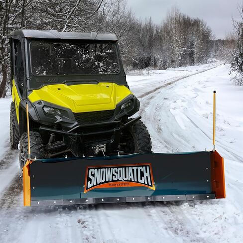 SNOWSQUATCH Deluxe UTV Snow Plow System 60-72 Inch Adjustable Steel Blade Universal Mount Kit in Saudi Arabia