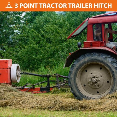 3 Point Gooseneck Trailer Hitch with 2 inch Receivers for Cat1, 3000lbs Capacity 3 Point Quick Hitch Attachment with Trailer Gooseneck Trailer Ball Drawbar Fits Category 1 Tractors in Saudi Arabia