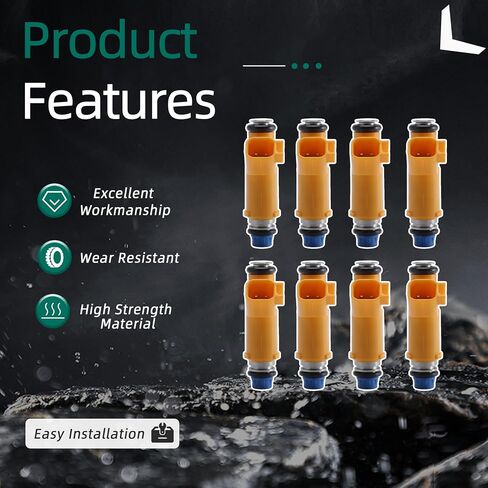 8PCS 800-2138N Fuel Injector Fit for Land Rover LR3 05-09,for Rover Range Rover Sport 06-09 4.4L,for Jaguar S-Type 03-05,for for Vanden Plas/XJ8 04-05,for XK8 03-06 4.2L OE# FJ1102,2W93AA,800-2138N in Saudi Arabia