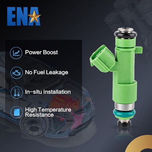 ENA 12 Holes Fuel Injectors Compatible with INFINITI Q50 FX35 EX35 G35 Nissan Altima Maxima Murano 350Z Pathfinder 3.5L 2008 2009 2010 2011 2012 2013 2014 2015 2016 Replacement for FJ1017 Set of 6 in Saudi Arabia