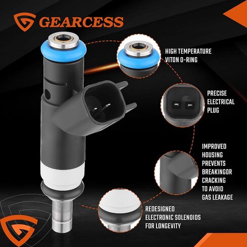 4 Holes Fuel Injectors Fit for Jeep Compass 2007-2017, Patriot 2007-2017 & Fit for Dodge Journey 2009-2015, Avenger 2008-2014, Caliber & Fit for Chrysler 200, Sebring, 2.0L 2.4L Replaces# 04891577AC in Saudi Arabia