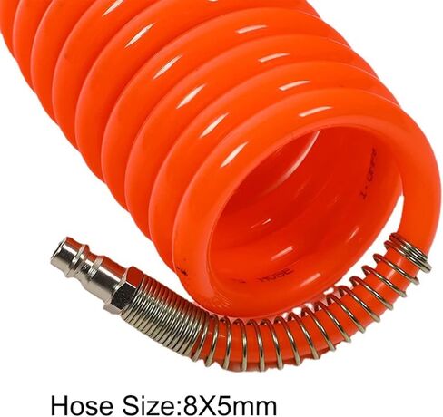 6M/9M HOSE AIR HOSE TUBE مع موصل أوروبي قابلة للسحب للاتحاد الأوروبي للانقراض السريع أجزاء ملائمة أنابيب الهواء (اللون: 12M) in Kuwait