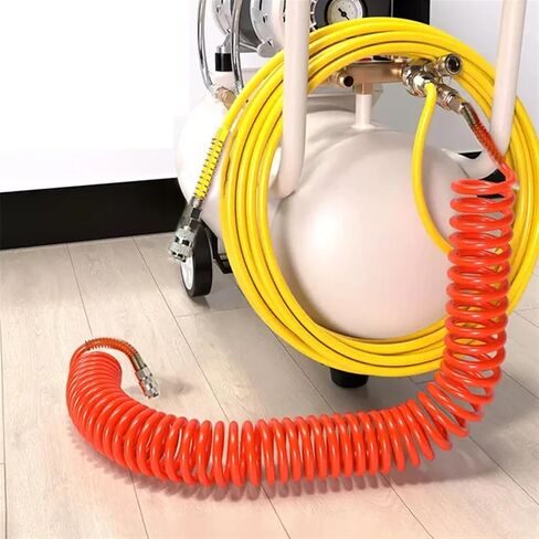 6M/9M HOSE AIR HOSE TUBE مع موصل أوروبي قابلة للسحب للاتحاد الأوروبي للانقراض السريع أجزاء ملائمة أنابيب الهواء (اللون: 12M) in Kuwait