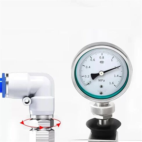 موصلات دوارة مهوودية تنحني من خلال تركيب الدوران 360 درجة دوران ذكور الخيط M5 1/4 1/2 مفصل خرطوم 6/8/10 مم موصل الكوع (اللون: 6-01 ، الحجم: NRL) in Kuwait