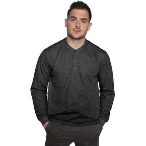 Men's Long Sleeve Performance Thermal 3 Button Henley Shirt in Saudi Arabia
