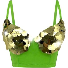 Glitter Fishbone Corset American Dress Outside The Bar Night Dance Wear Shoulder Suspenders in Saudi Arabia