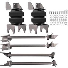 Universal Fit 2X 2500lb Suspension Bags Heavy Duty Steel Bars Weld-On 4 Axle Link Compatible with LKW Aftermarket Replacement in Saudi Arabia