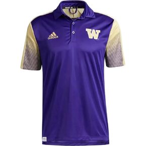 Adidas Washington Huskies NCAA Men's Polo Golf Shirt, Purple in Saudi Arabia