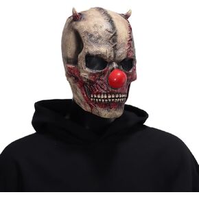 Halloween Scary Evil Full Head Skull Mask Clown Mask Horror Face Zombie Costume in Saudi Arabia