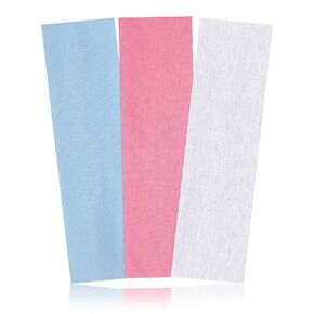 3Pcs Non Slip Headbands Soft Elastic Head Bands for Women Girls Wide Stretchy Headband for Yoga Workout Sports Gym White Pink Blue Sweat Headbands Trendy Hair Accessories in Saudi Arabia
