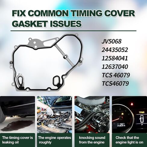 مجموعة حشية غطاء التوقيت استبدال# 24435052 TCS46079 متوافق مع 2002-2016 GMC Terrain ، Chevy Expenox Malibu Cobalt HHR ، Buick Regal Fit لمحركات 2.0L 2.4L 2.4 لتر ، سلسلة توقيت سلسلة التوقيت in Saudi Arabia