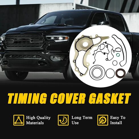 Timing Cover Gasket Compatible with 2011-2017 Dodge Grand Caravan Jeep Grand Cherokee Chrysler 3.2L 3.6L V6 Engine,Replace for TC1169 in Kuwait