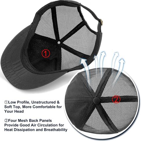 شبكة الظهر قصيرة حافة قبعات البيسبول للرجال قصيرة بيل القبعات للنساء ذيل حصان الحكم المجهزة الجري الرياضة في الهواء الطلق in Kuwait