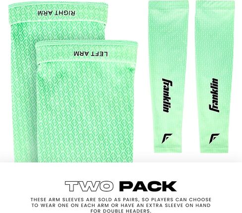 Franklin Sports Baseball Arm Sleeves - Baseball + Softball Arm Compression Sleeves for Men + Women - Multiple Sizes + Colors in Saudi Arabia
