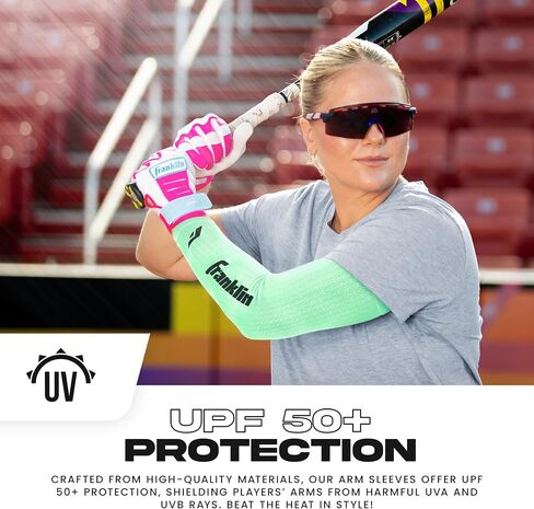 Franklin Sports Baseball Arm Sleeves - Baseball + Softball Arm Compression Sleeves for Men + Women - Multiple Sizes + Colors in Saudi Arabia