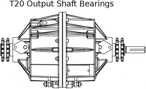T20 Skid Steer Transmission Output Shaft Bearings (2 Pieces) in Saudi Arabia