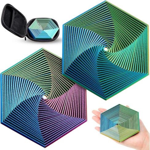 2 قطعة كسورية تململ مسدس 3D مطبوعة مكافحة الإجهاد أداة حسية للبالغين أداة التأمل الواعي هندسية مسدس دوامة لتخفيف التوتر والقلق in Kuwait