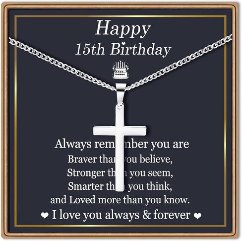 Epirora 10/11/12/13/14/15/16/17/18/19/19/20 هدايا عيد الميلاد الحادي والعشرين للرجال الأولاد ، سلسلة من الفولاذ المقاوم للصدأ ، هدايا قلادة سيللة لابن ابن شقيق ابن أخي الأخ in Saudi Arabia
