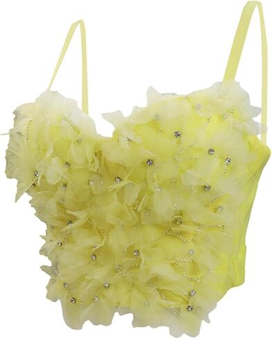 Women's Suspenders Nail Beaded Bright Diamond Fish Bone Sculpted Bodice Pull Up Short Suspenders in Saudi Arabia