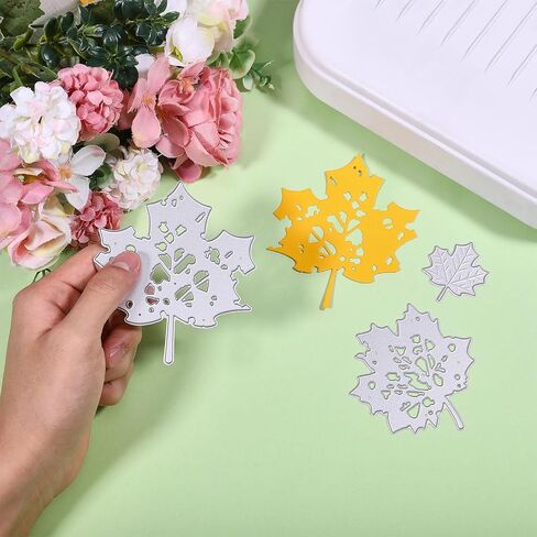 GLOBLELAND Autumn Broken Leaves Cutting Dies for Card Making Metal Fall Broken Maple Leaves Die Cuts Cutting Dies Templates for Scrapbooking Journal Paper Craft Decor in Saudi Arabia