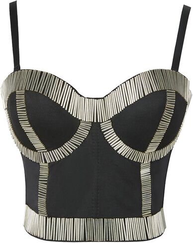 Shapewear Nightclub Female Party Bra Bead Stage Costume Women's Suspenders in Saudi Arabia